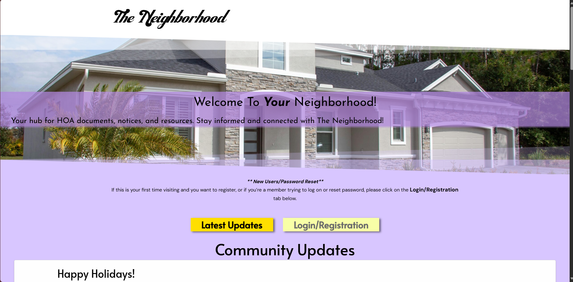 HOA Sample Site